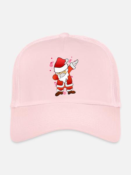 Dabbing Nicholas - Casquette trucker  - rose pâle - Devant