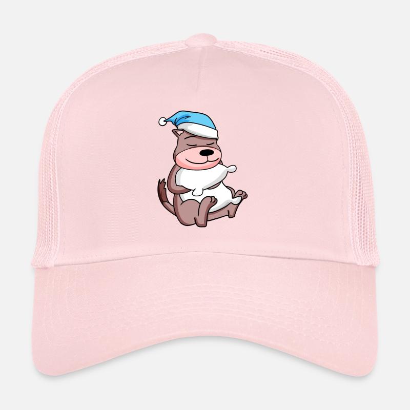 Weasel with pillow and sleeping cap Trucker Cap