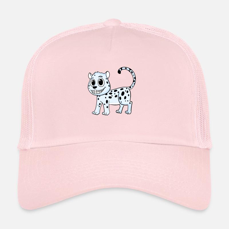Snow Leopard Leopard Trucker Cap