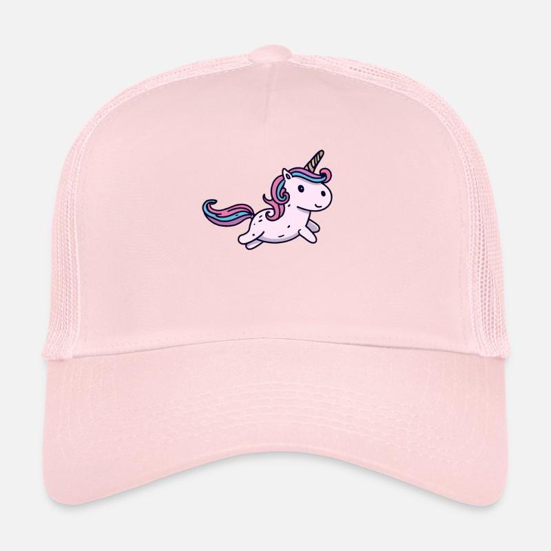 Süßes Kawaii Einhorn Springt Trucker Cap