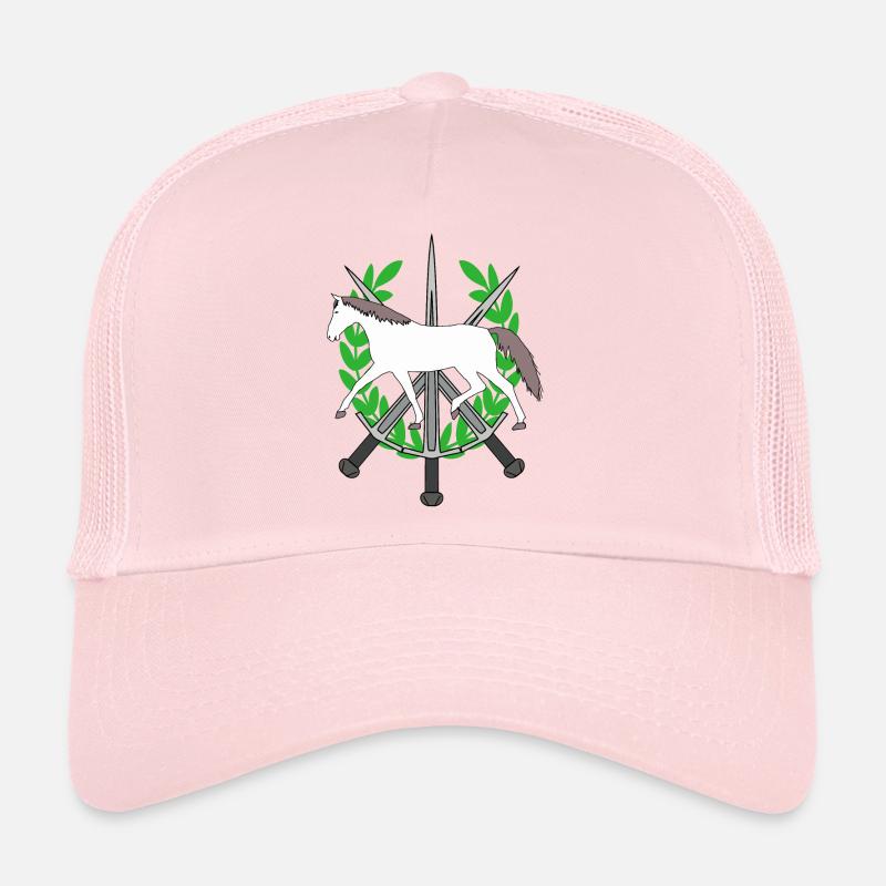Couronne de Laurier Chevalier Épées Héros Cheval Héros Casquette trucker 