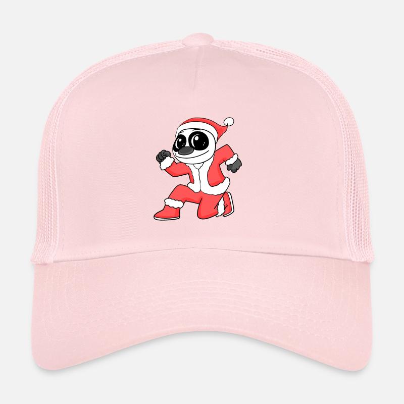 Panda Kuscheltier Weihnachten - Trucker Cap - Hellrosa