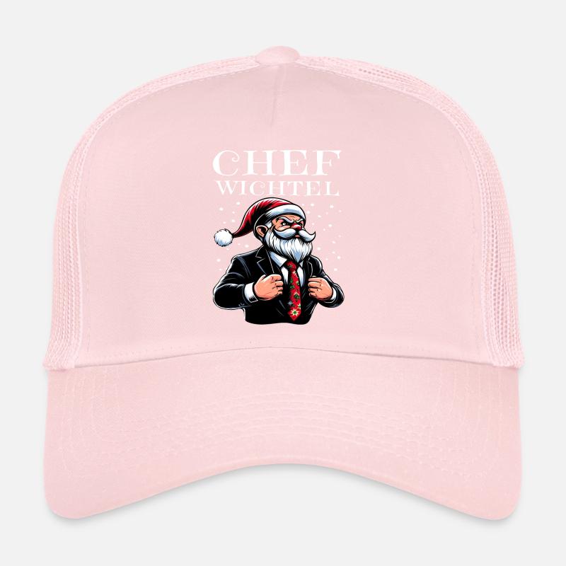 Gnome de Noël en chef Casquette trucker 