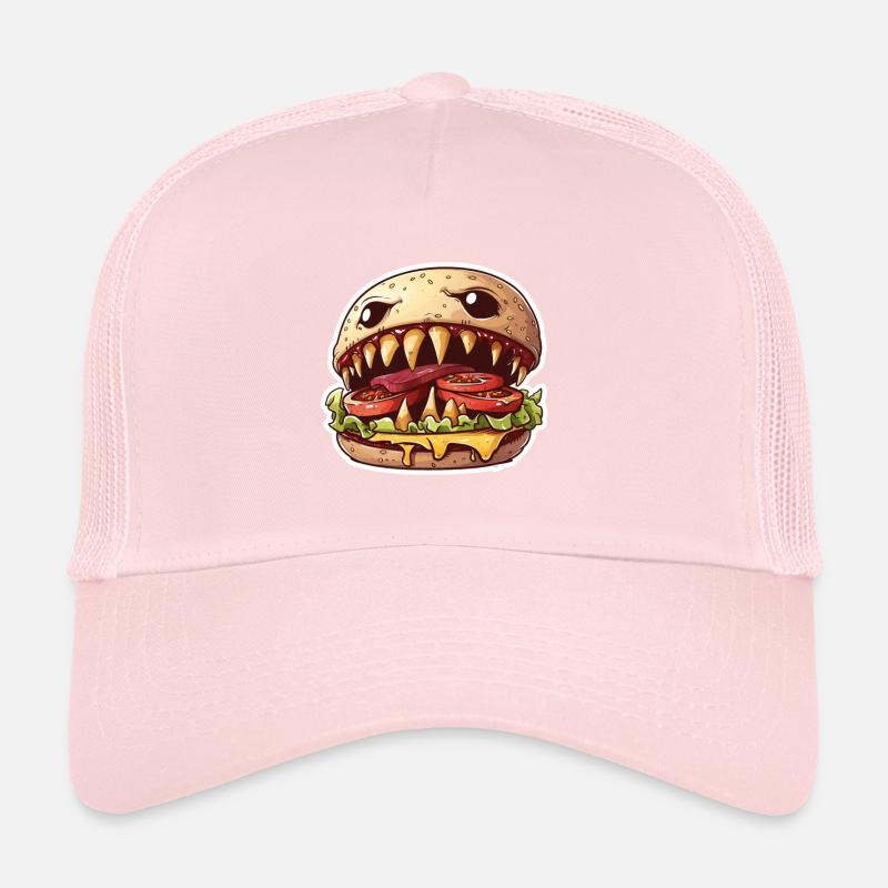 Fleischfressender Cheeseburger – Monster Burger Trucker Cap