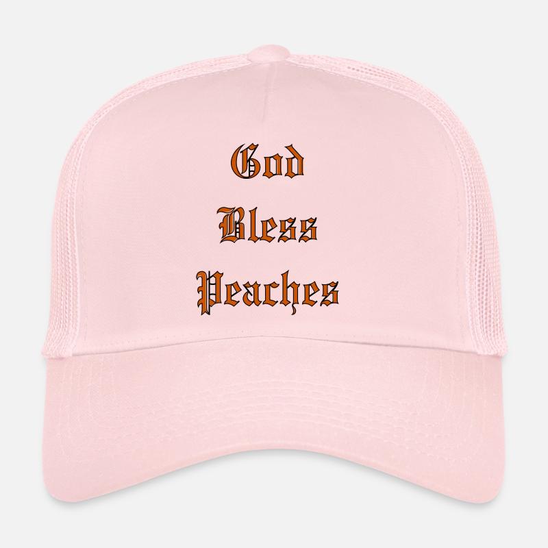 Que Dieu bénisse les pêches Casquette trucker 