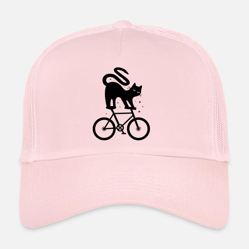 Katzenliebhaber Rad - Trucker Cap - Hellrosa