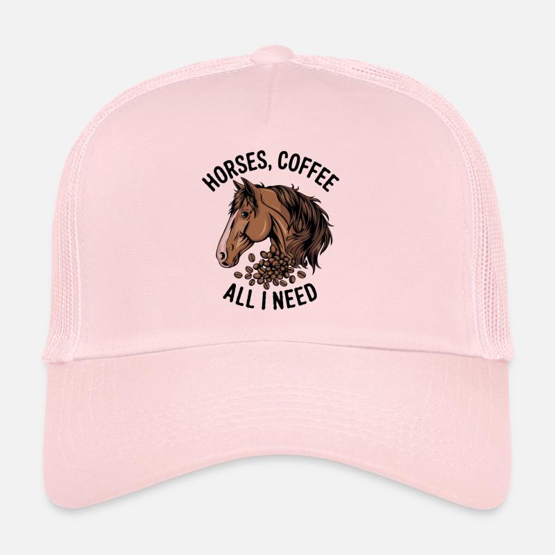 Drôle Cheval Art Cheval Propriétaire Chevaux Café Casquette trucker 