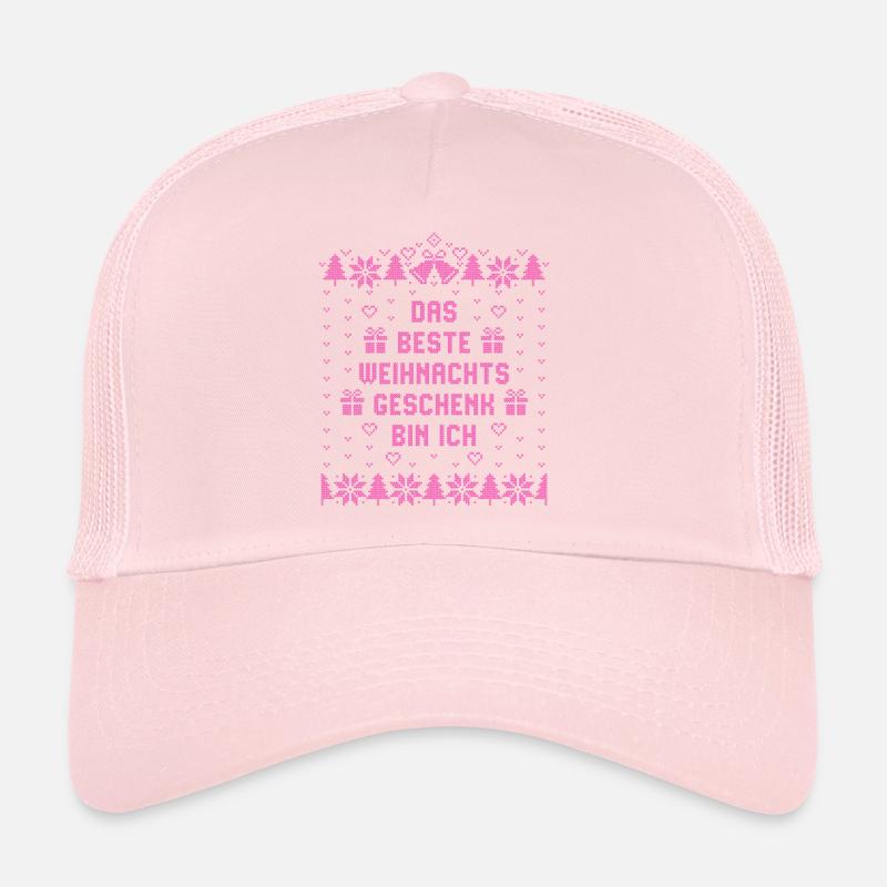 Das beste Weihnachtsgeschenk bin ich - Weihnachten - Trucker Cap - Hellrosa