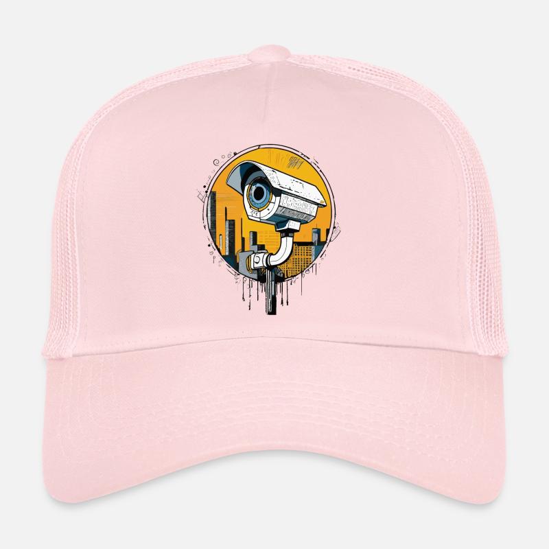 Caméra de sécurité CCTV Casquette trucker 