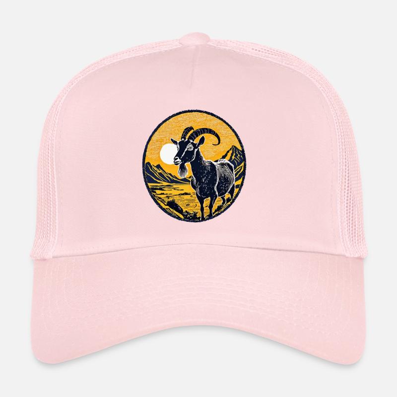 Chèvre Chèvre - Casquette trucker  - rose pâle