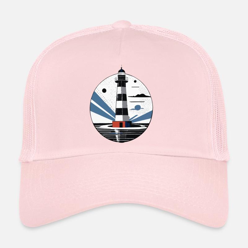 Lighthouse, Coast, Sea Trucker Cap