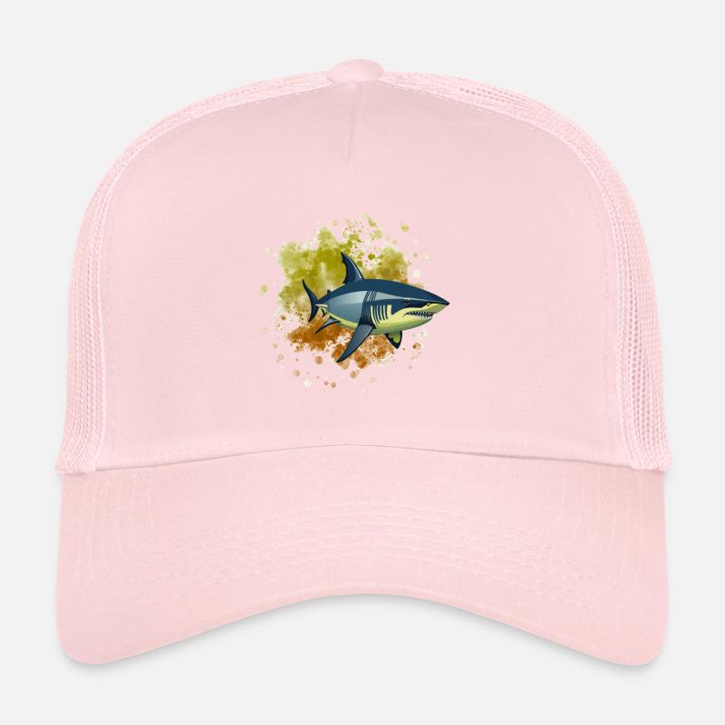 Shark Shark - Trucker Cap - pale pink
