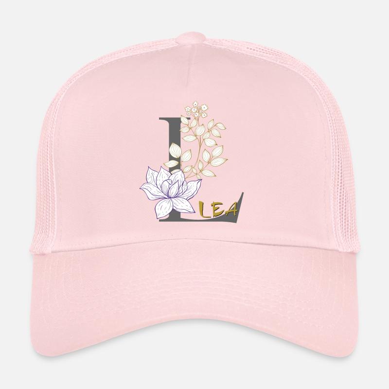 Lettre L Initiale Lea Casquette trucker 