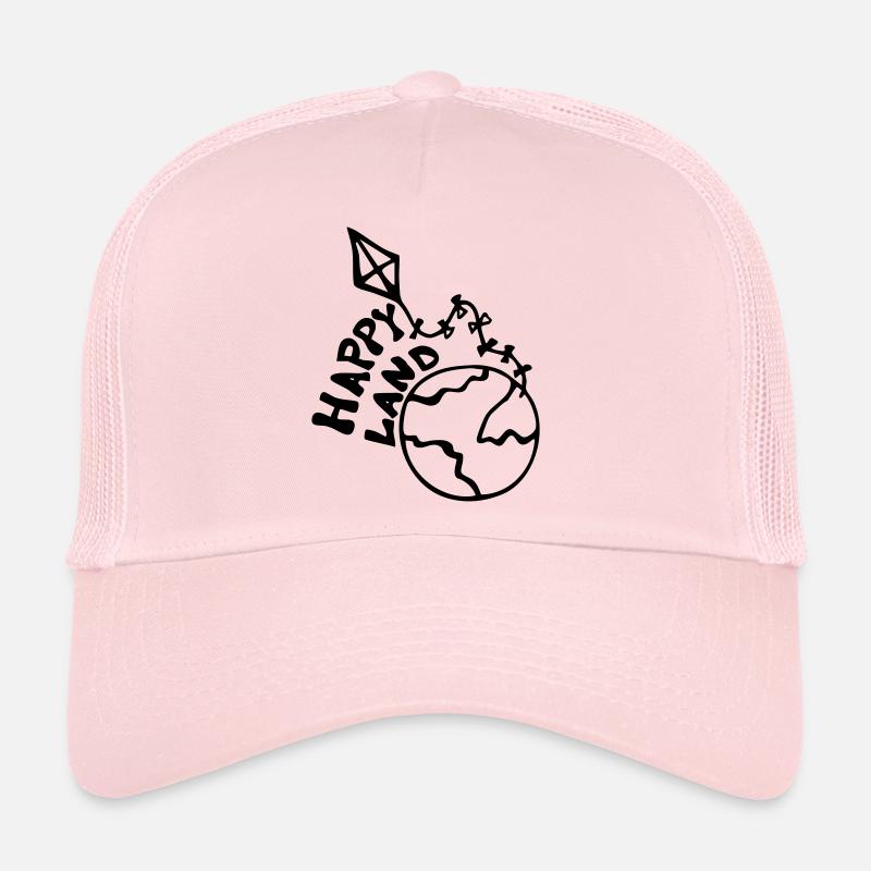 Happyland www.cahcc.site - Casquette trucker  - rose pâle