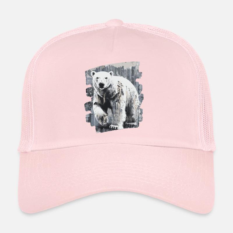 Eisbär Graffiti Sprayer - Trucker Cap - Hellrosa
