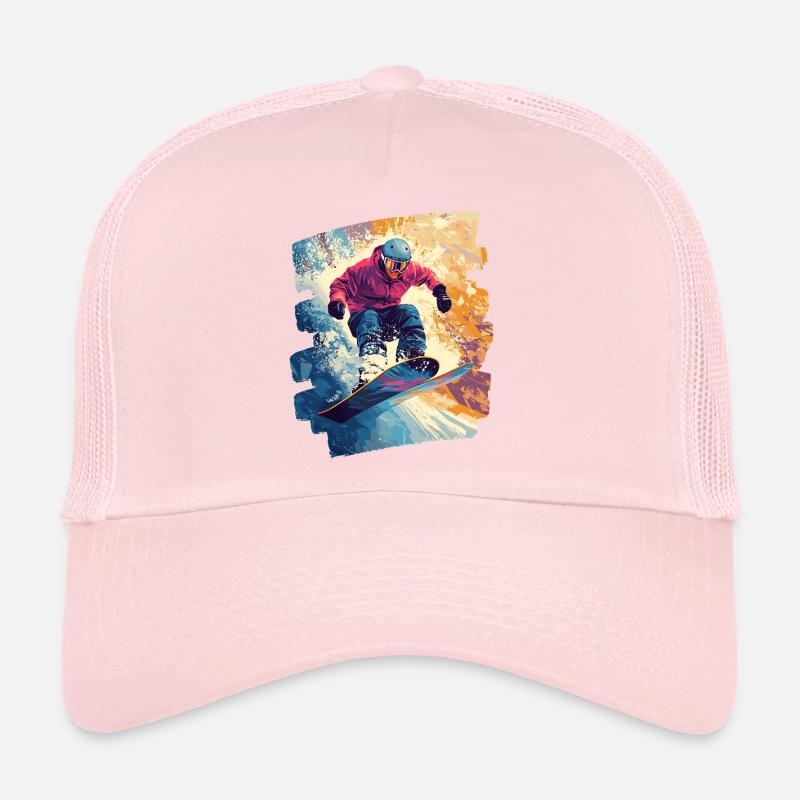 Snowboarder poudreuse Casquette trucker 