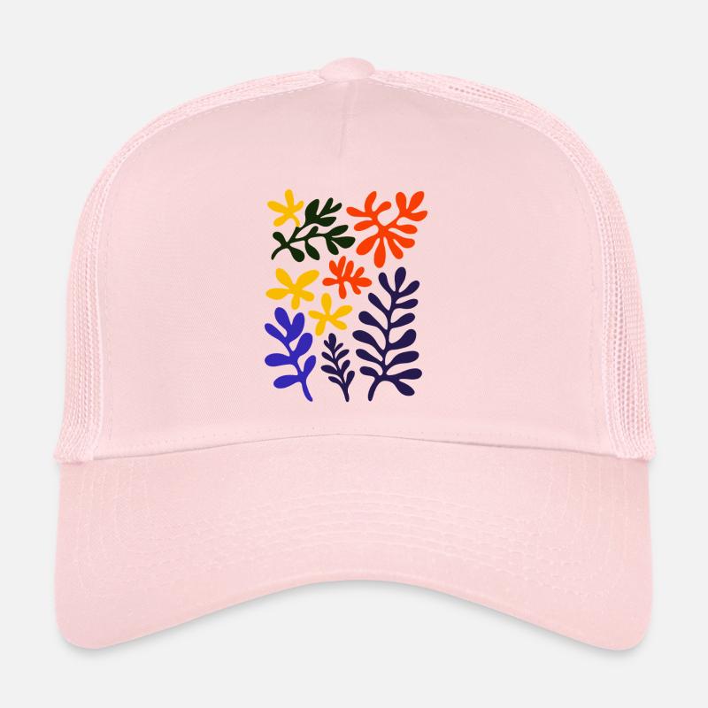 Matisse Inspires: Abstract Plant Pattern Colorful Trucker Cap