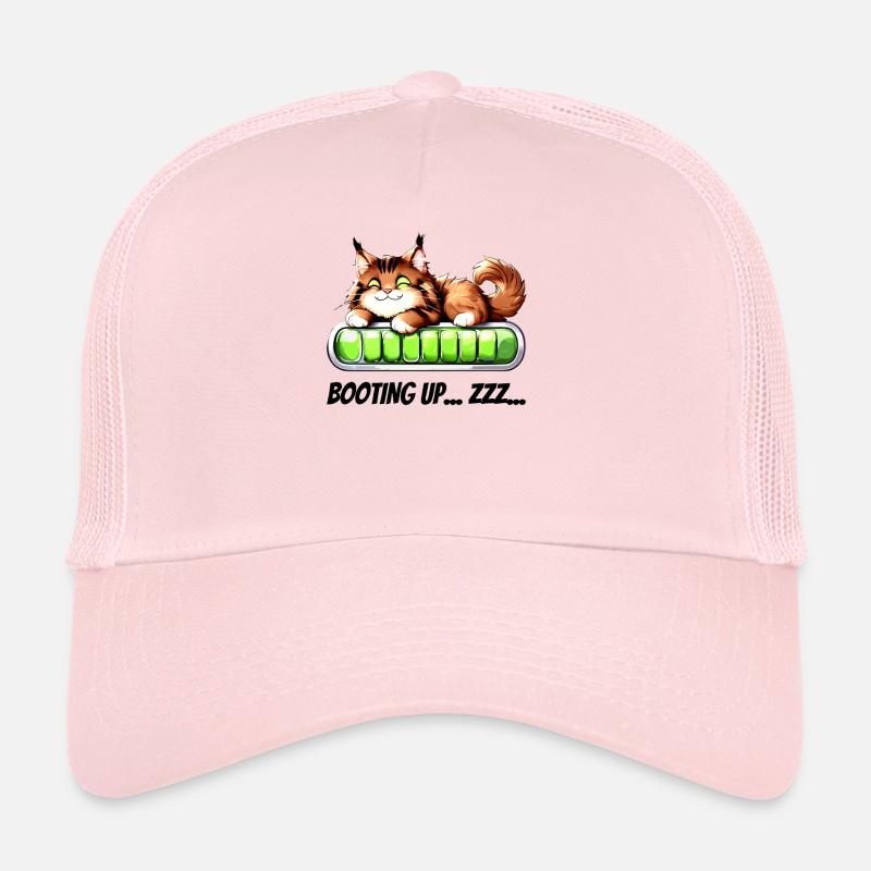 Booting Up Zzz - Chat in Nap Mode - Trucker Cap - pale pink