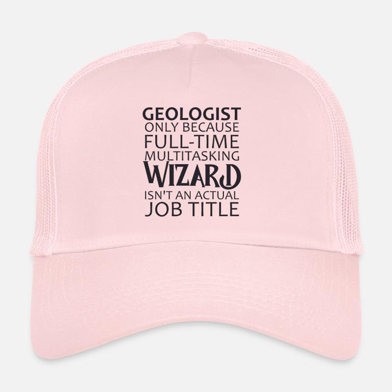 Geologist Wizard Geology - Trucker Cap - Hellrosa