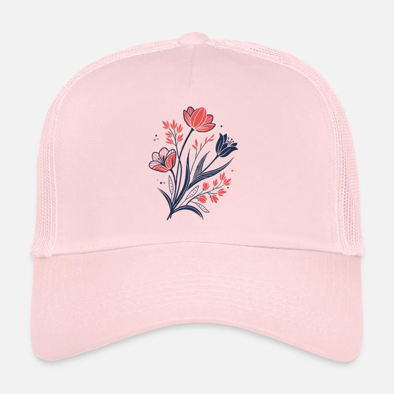 Fleurs - Printemps - Été - Fleurs Casquette trucker 