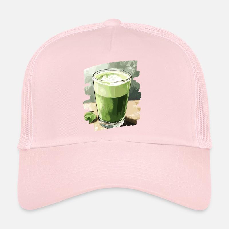 Matcha Latte Liebhaber Grüntee Trucker Cap