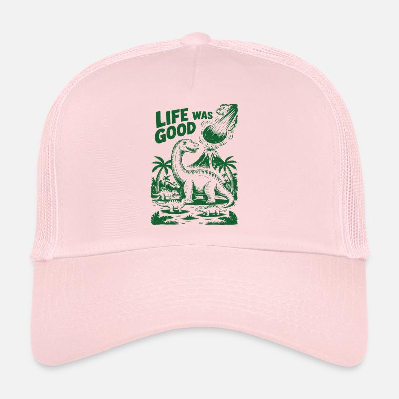 Life Was Good – Der letzte Blick der Dinos - Trucker Cap - Hellrosa