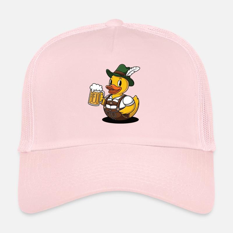 Gummiente Bayer mit Bier Trucker Cap