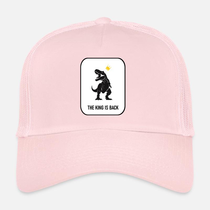 T-rex, The King, King, Dinosaur , The king is back - Trucker Cap - Hellrosa
