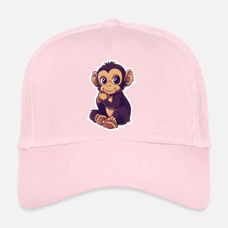 Süsser Affe Süsses Äffchen Geschenk für Affenfans Trucker Cap