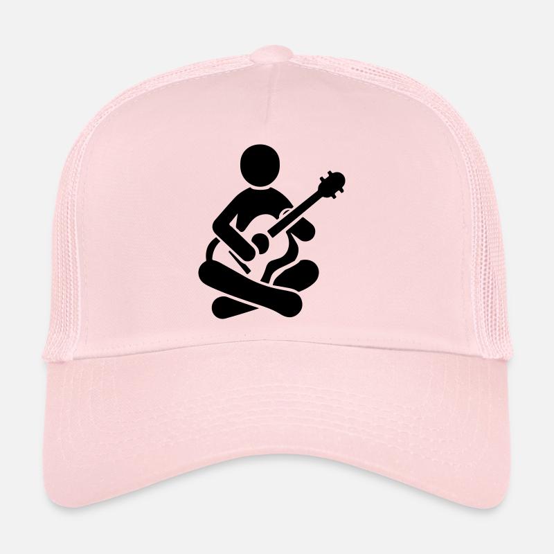 Musiker Gitarre - Trucker Cap - Hellrosa