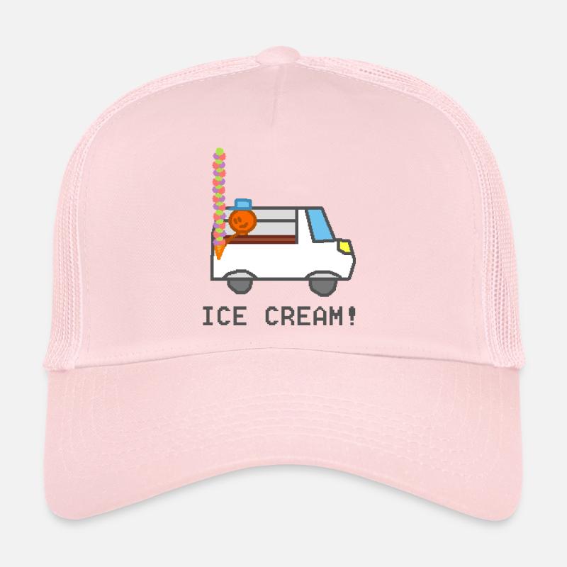 Eiswagen mit lächelnder Figur Trucker Cap