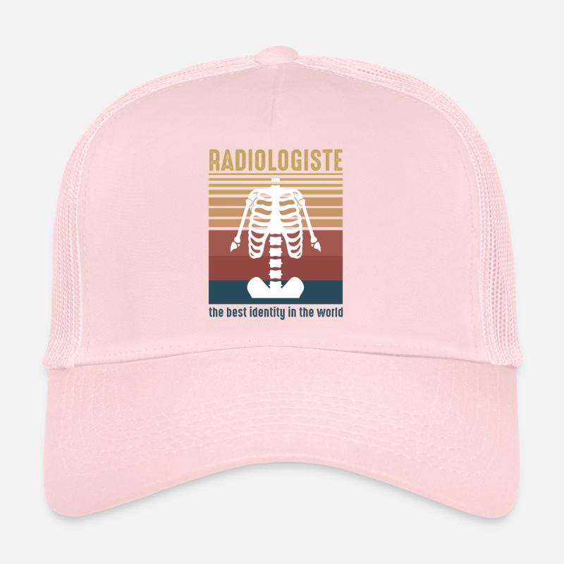 Retro Anatomy Radiologist Skeleton Trucker Cap