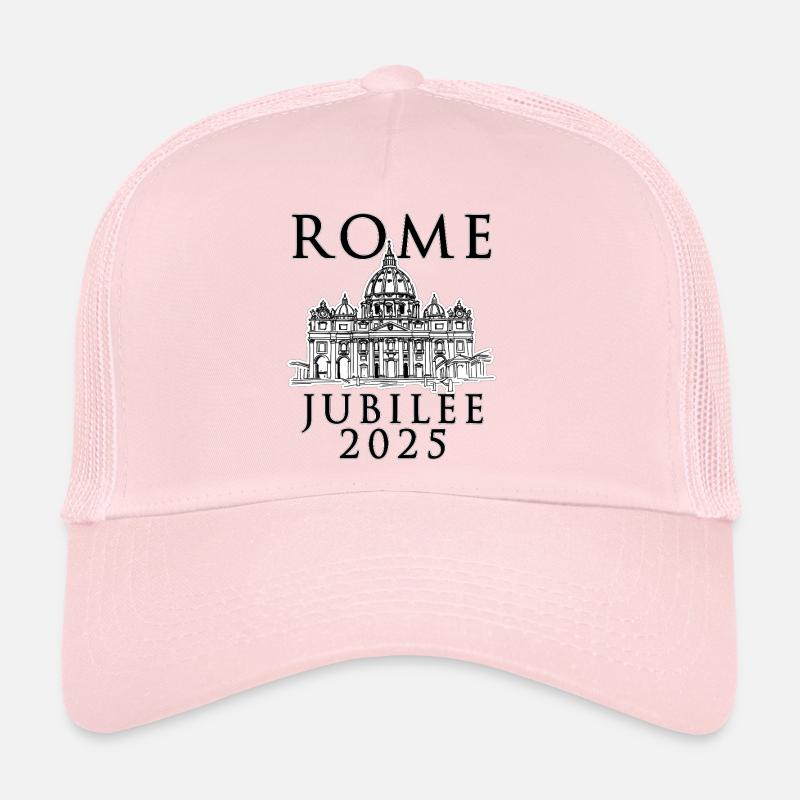 Rome 2025 Jubilé et Saint-Pierre Vatican v2 Casquette trucker 