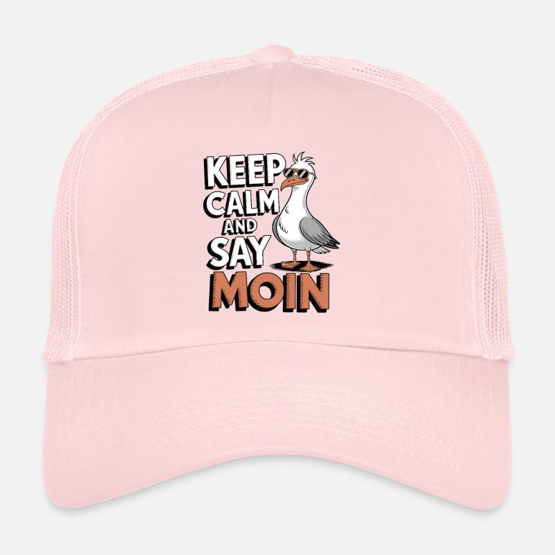 Keep Calm and Say Moin – Coole Möwe Trucker Cap