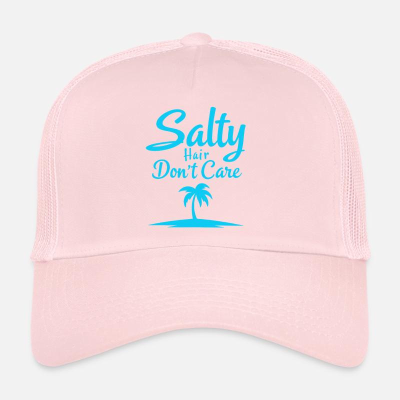 Les cheveux salés ne se soucient pas de l’ambiance de la plage Casquette trucker 