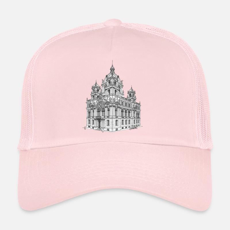 Illustration d'un bâtiment baroque historique Casquette trucker 
