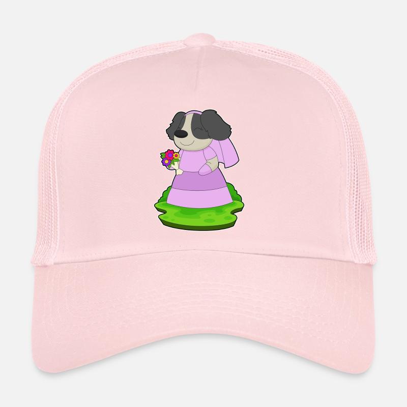 bouquet de mariée chien Casquette trucker 