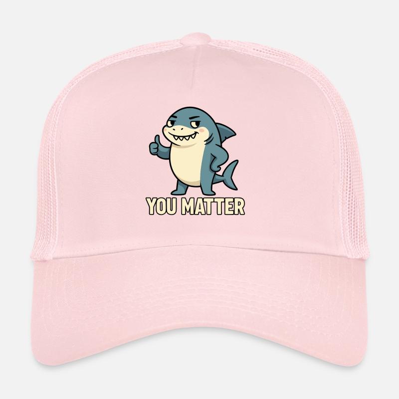 Charming shark with slogan motivation Trucker Cap