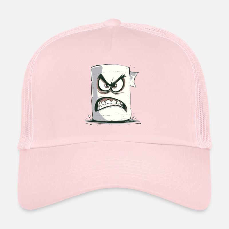 Wütendes Klopapier mit Gesicht Trucker Cap