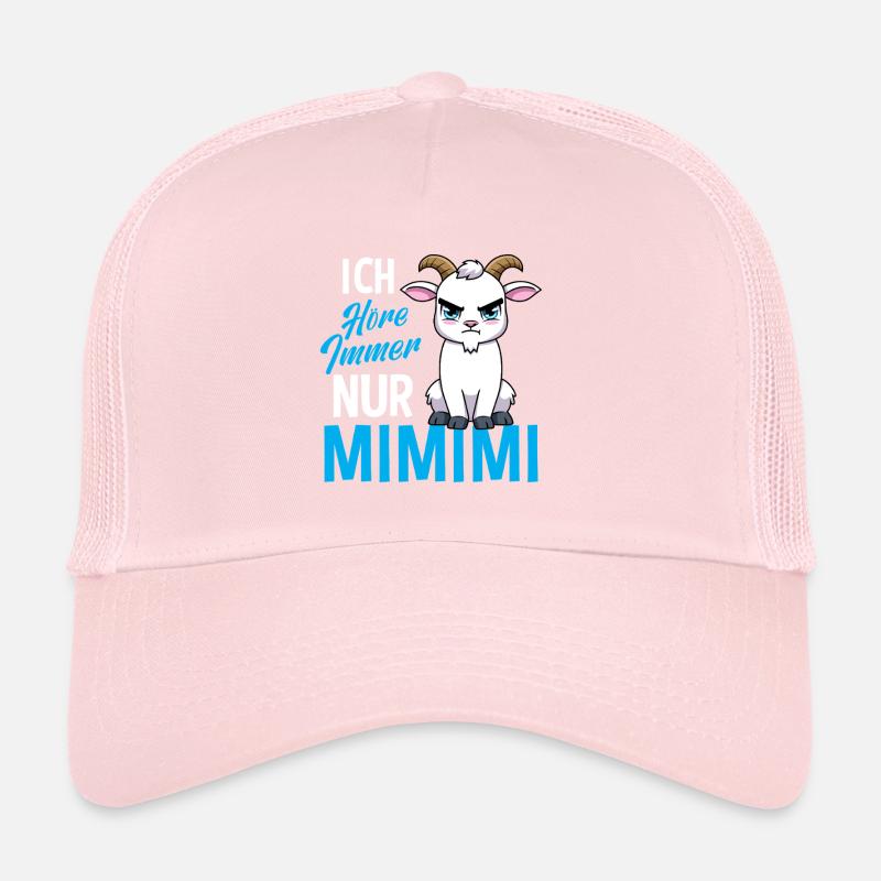 I Always Hear Only One Mimimi Goat Trucker Cap