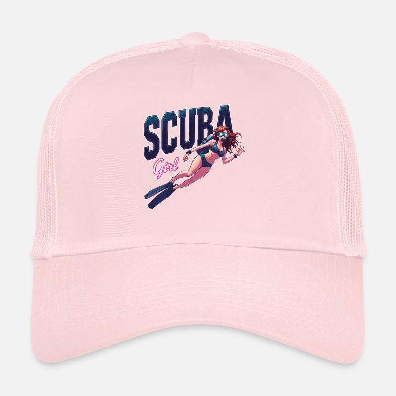 Conception de fille de plongée Casquette trucker 