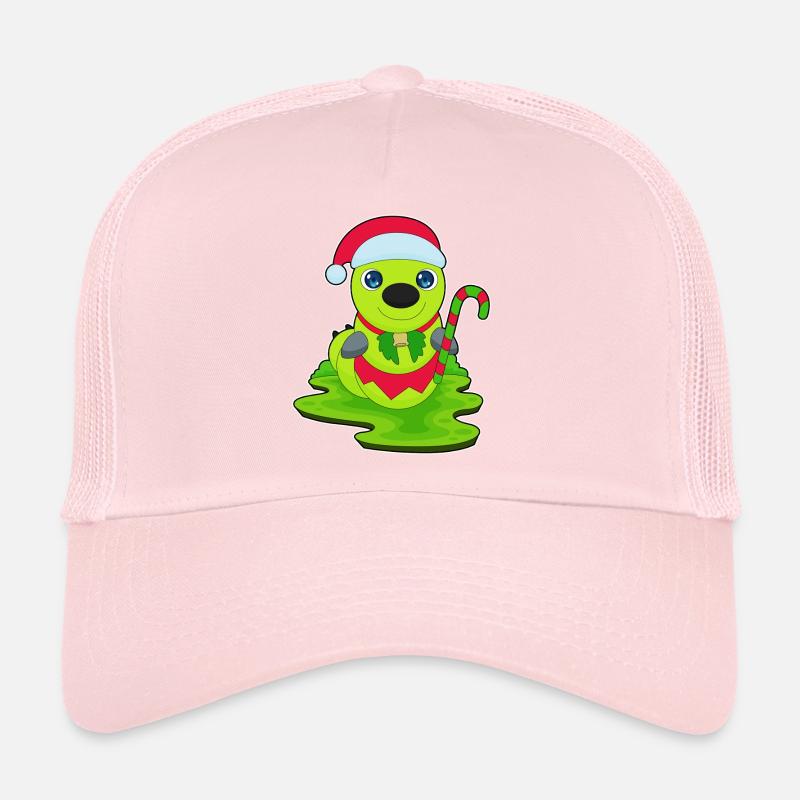 Chenille Canne de Noël Casquette trucker 