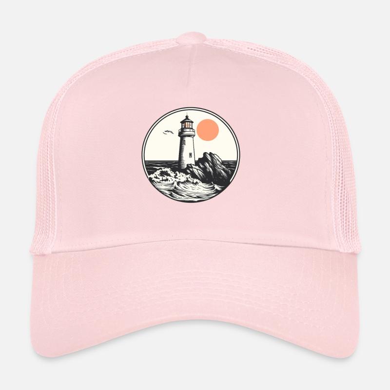 Leuchtturm bei Meeresrauschen Trucker Cap