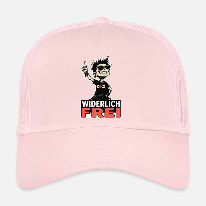 Le punk rebelle est dégoûtant de liberté Casquette trucker 