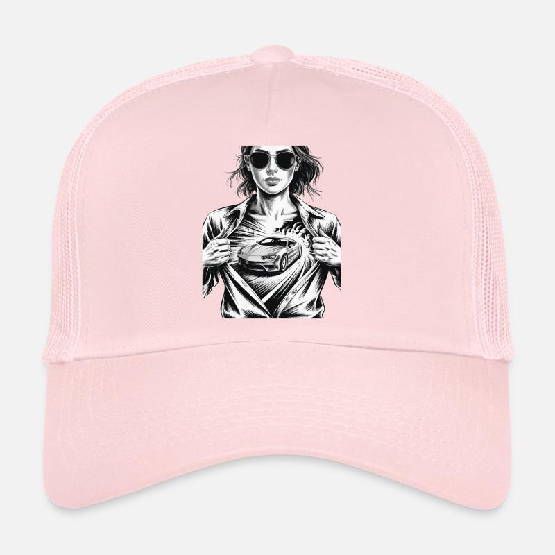 Conception de voiture de course Casquette trucker 