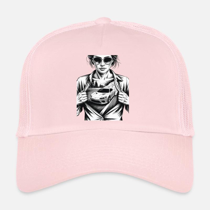 Conception de voiture de course Casquette trucker 