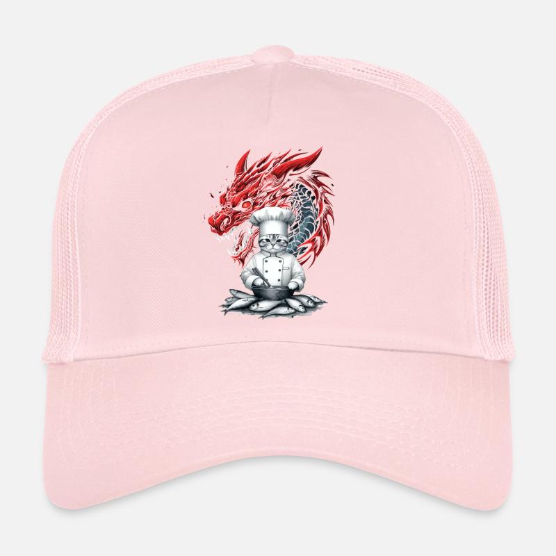 Asia Cat Chef Trucker Cap