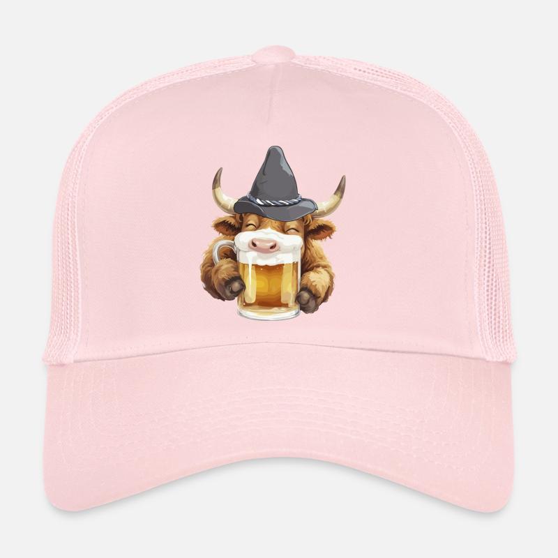 Volksfest Bulle mit Bierglas Bierfest Bierzelt  Trucker Cap
