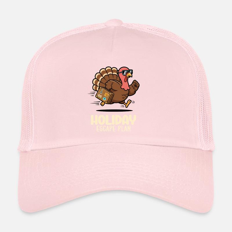 Plan d'évasion pour les vacances – La dinde en fuite Casquette trucker 