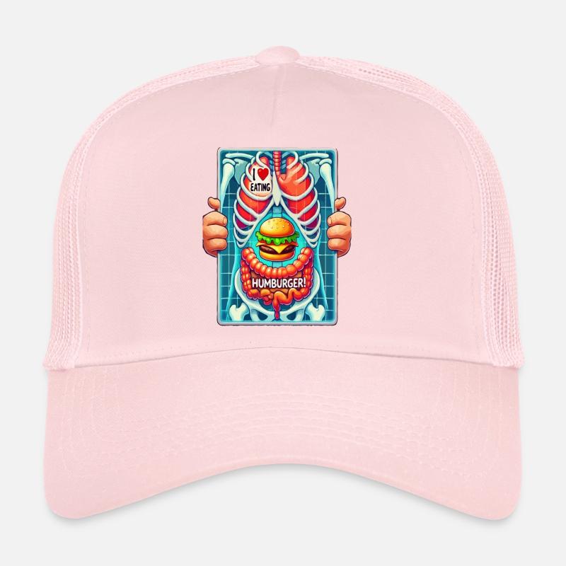 J’adore Hamburger - Casquette trucker  - rose pâle